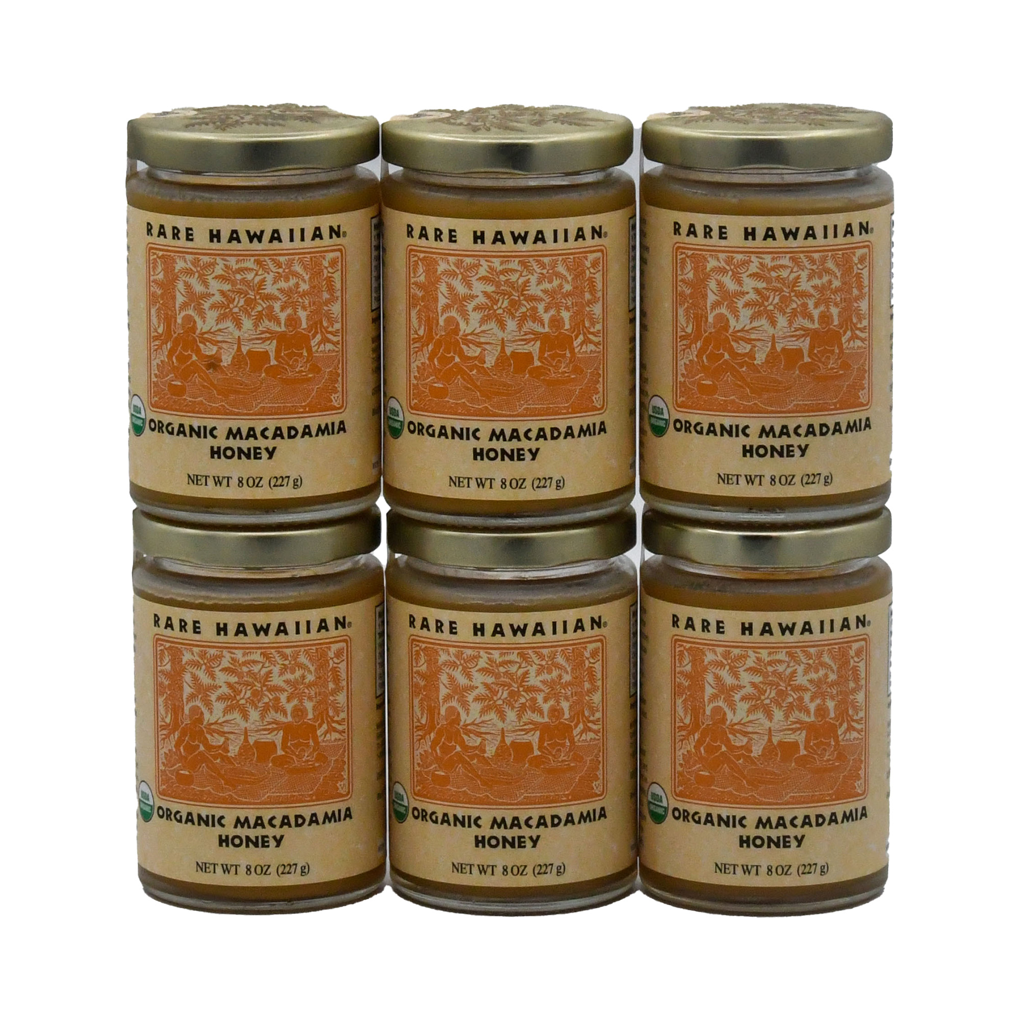 Macadamia Honey 6 pack - Rare Hawaiian